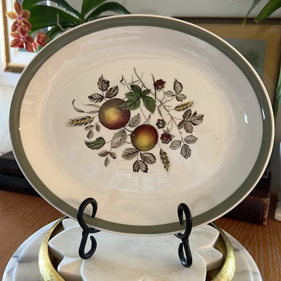 Vintage Alfred Meakin Hereford Platter, Cup + Saucer Set Staffordshire England - Picture 10 of 12